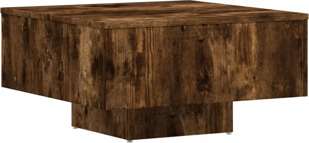vidaXL füstös tölgy színű szerelt fa dohányzóasztal 60 x 60 x 31,5 cm