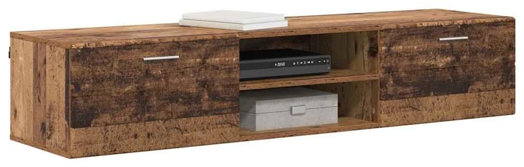TV szekrény fiókkal polcokkal Régi fa 150 x 39 x 30 cm Faanyag