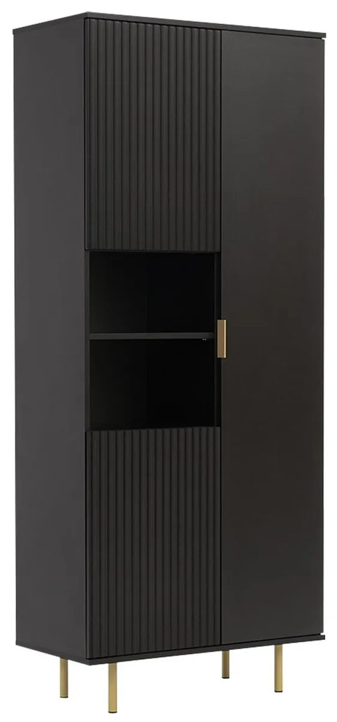 Regál Newelon R3D NW05 (fekete + arany) . 1104874