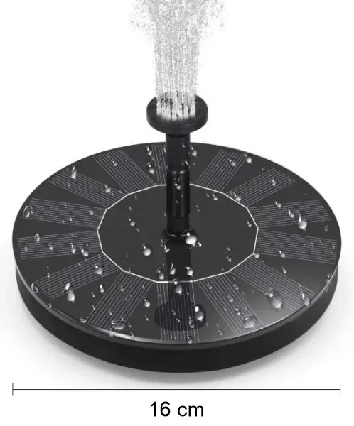 Zaparkorun Napelemes kerti szökőkút