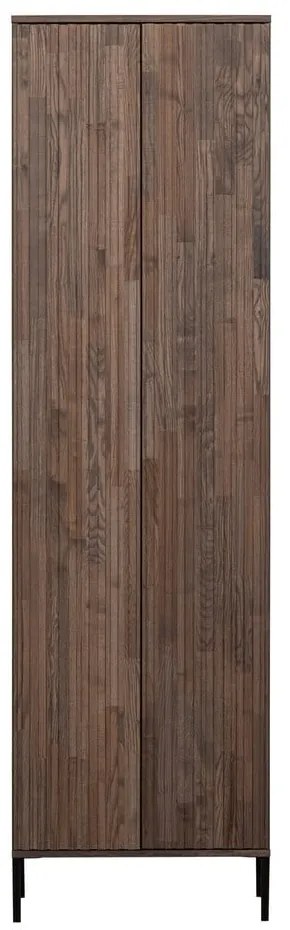 Barna ruhásszekrény kőrisfa dekorral 60x210x42 cm Gravure – WOOOD