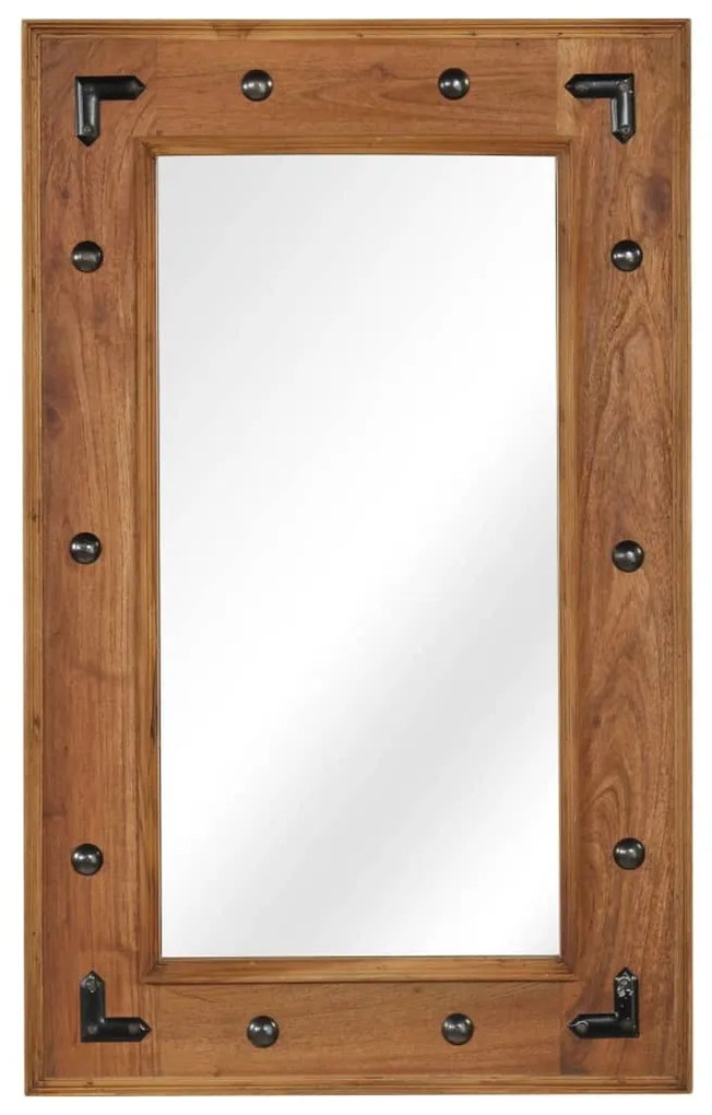 tömör akácfa keretű tükör 50 x 80 cm
