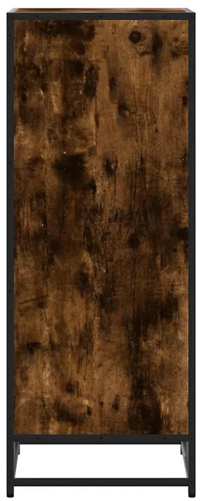 füstös tölgy színű szerelt fa cipőtartó 48x38x97,5 cm