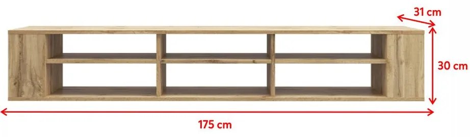 Tv szekrény/asztal Walker 175 (fekete). 1098703