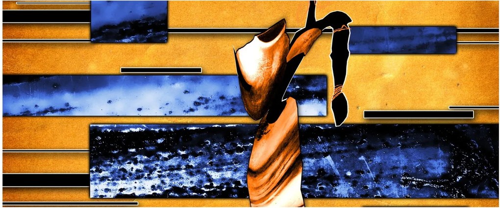 Egy absztrakt festmény képe (120x50 cm)