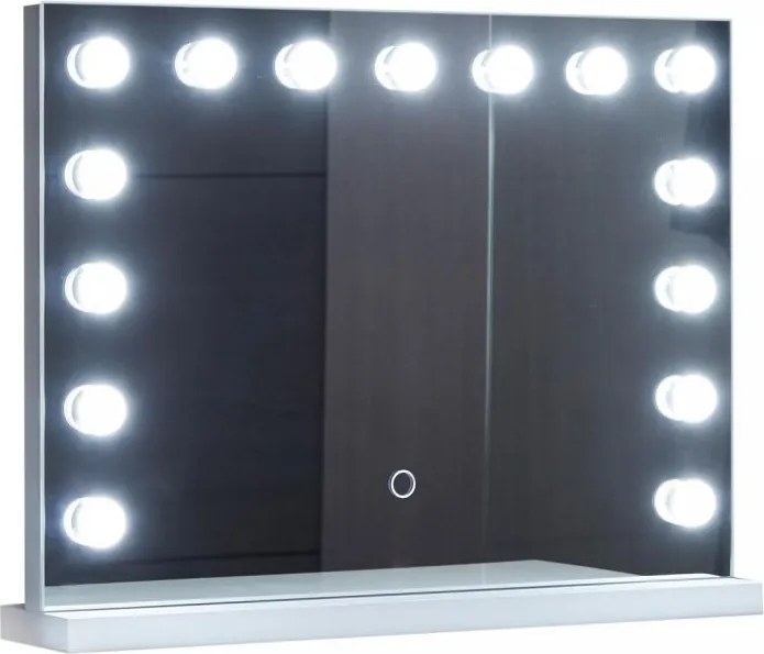 AQUAMARIN Fürdőszobatükör Hollywood LED 58 x 43 cm