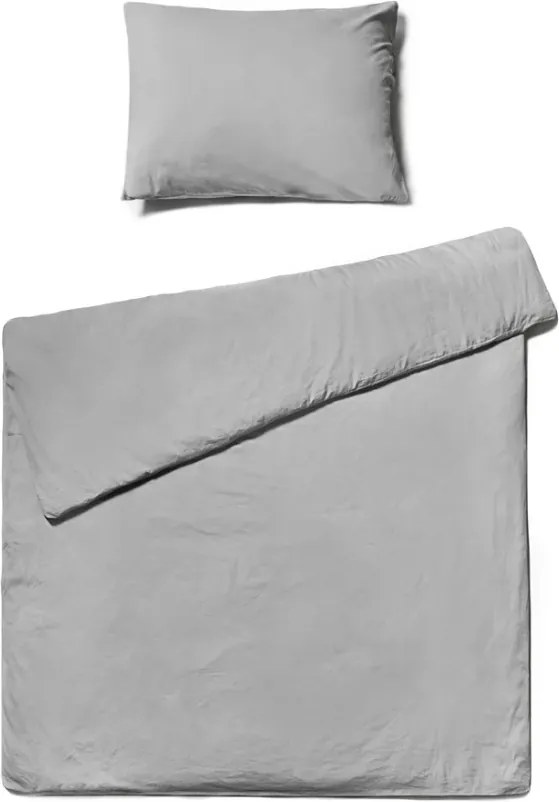 Pamut ágynemű CALMORA világosszürke Ágyneműhuzat mérete: 2 db 70 x 90 cm | 200 x 220 cm