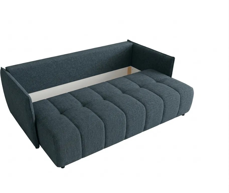 Kihúzható 3 személyes kanapé VELORA 215x103 cm, sötétkék