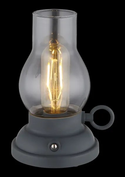 Globo 58016A - LED töltős asztali lámpa PETRO 1W/3,7V 1200 mAh antracit