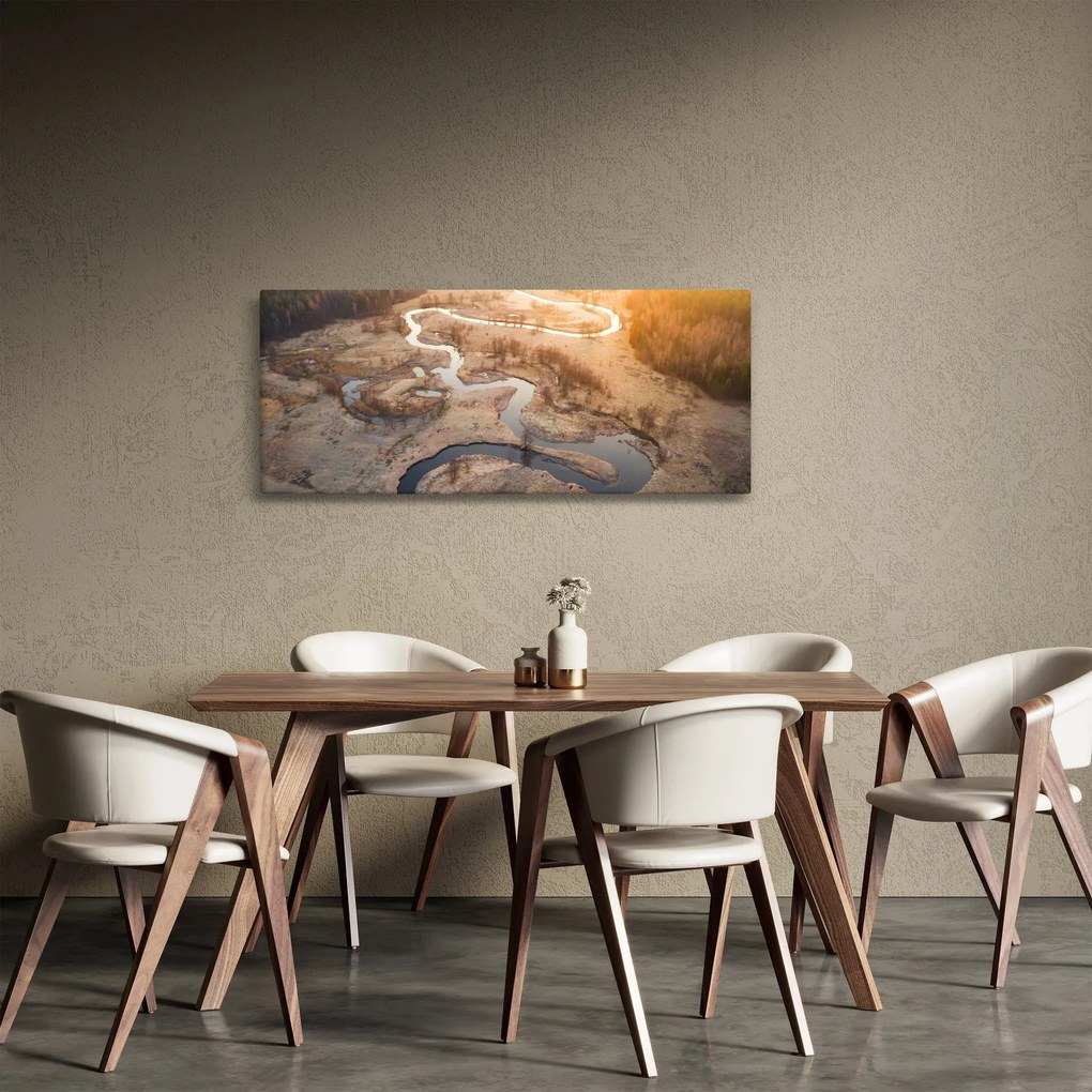 Kép - Hajnal a kanyarulaton (120x50 cm)