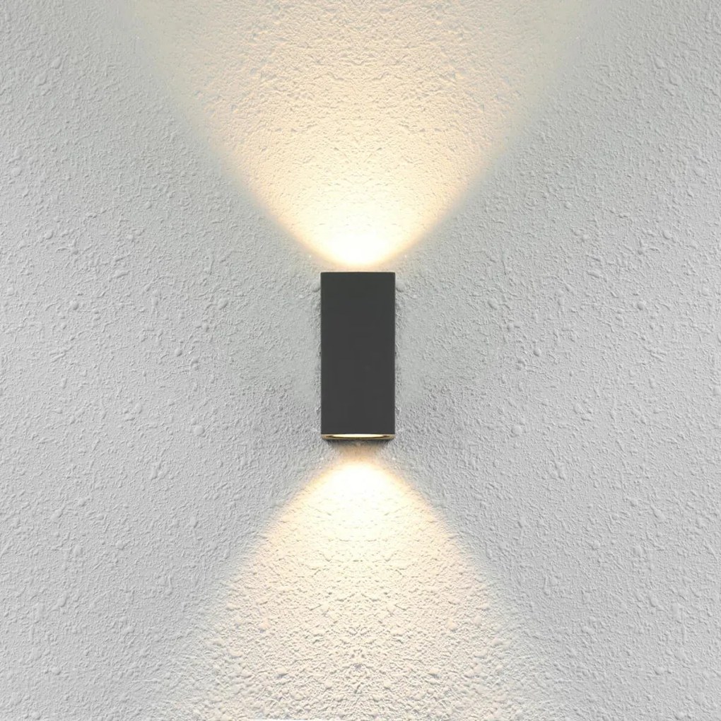 ITALUX OWL-2198-1SQ GENTA Modern Kültéri Fali Lámpa Fekete GU10 IP54
