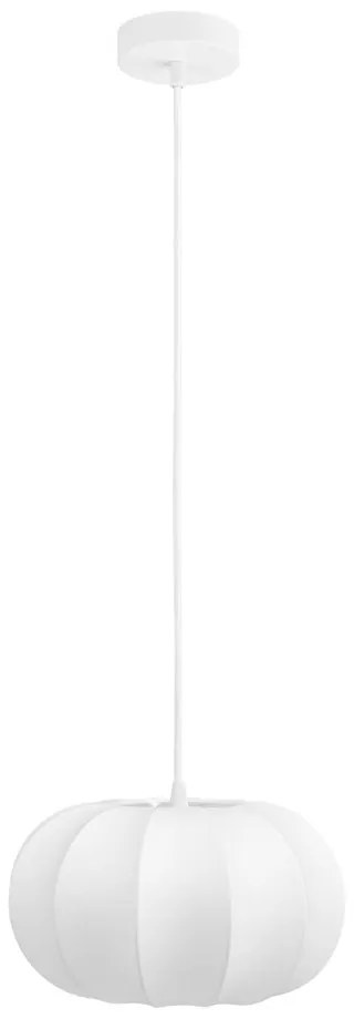 Fehér függőlámpa textil búrával ø 28 cm Coventry – House Nordic