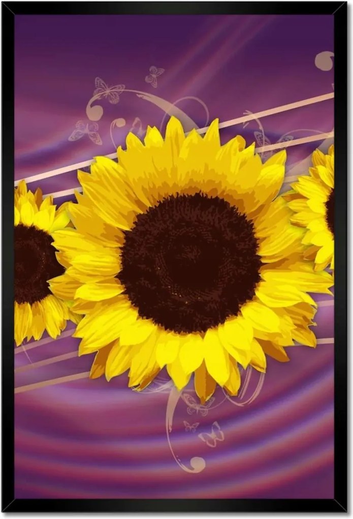 Poszterek keretben 40x60 Napraforgók