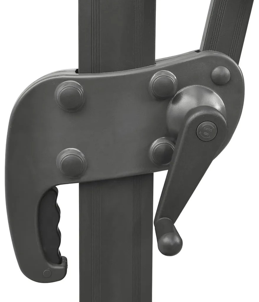 dupla tetejű terrakotta konzolos kerti napernyő 400 x 300 cm