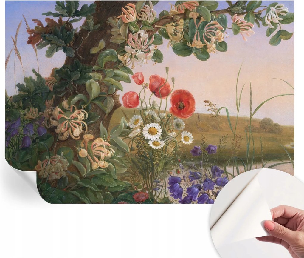 Öntapadós Stílusos Fotótapéta Dekoratív Virágos idill 208x146 cm