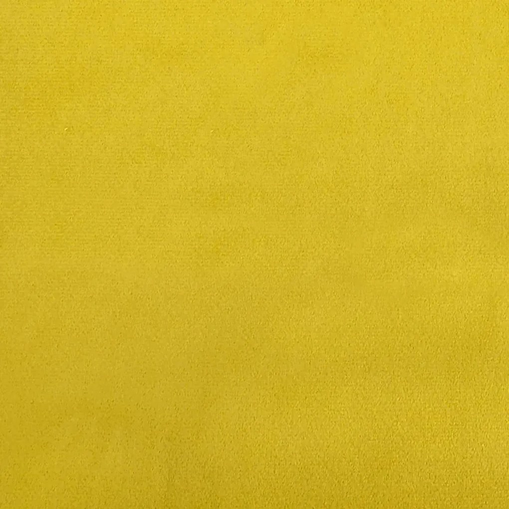sárga kihúzható bársony heverő 80 x 200 cm