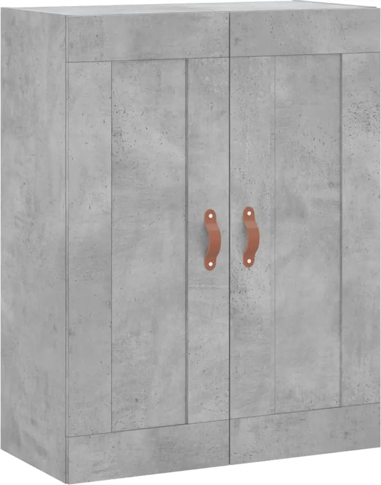 vidaXL betonszürke szerelt fa fali szekrény 69,5 x 34 x 90 cm