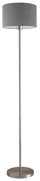 LED állólámpa TUNJA 1xE27/20W/230V Ø 30 cm matt króm/szürke