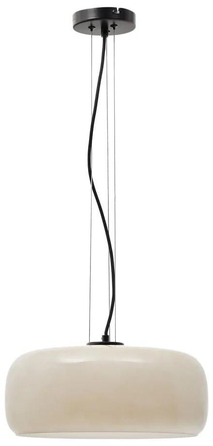 Szürkésbézs LED függőlámpa üveg búrával ø 38 cm Reig – Kave Home