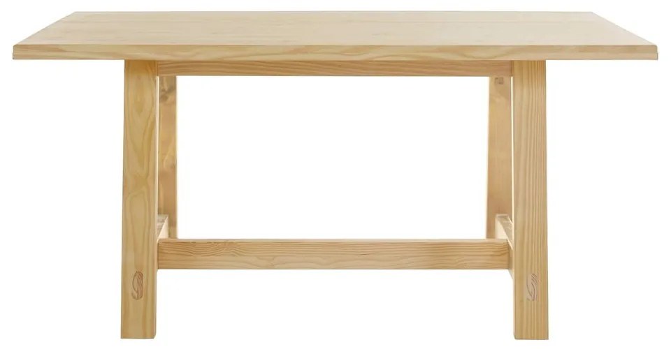 Natúr színű borovi fenyő étkezőasztal 90x160 cm Derby – Støraa