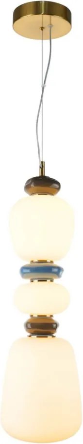 ITALUX PND-94981V-3A-GD EVANS Modern Függesztett Lámpa Opál, Átlátszó, Arany LED IP20