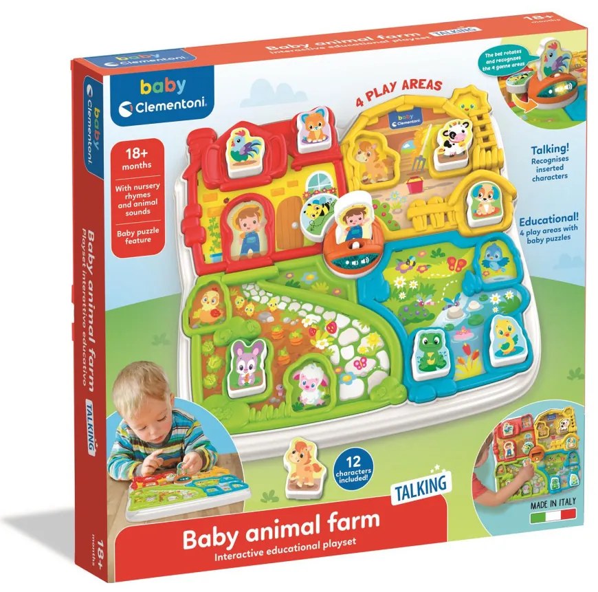 Színes interaktív Cute állatfarm Clementoni