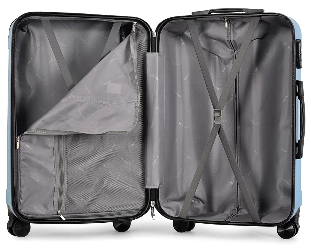 BONTOUR VERTICAL 4 Kerekes Nagy Borönd 76x50,5x29,5cm, jégkék