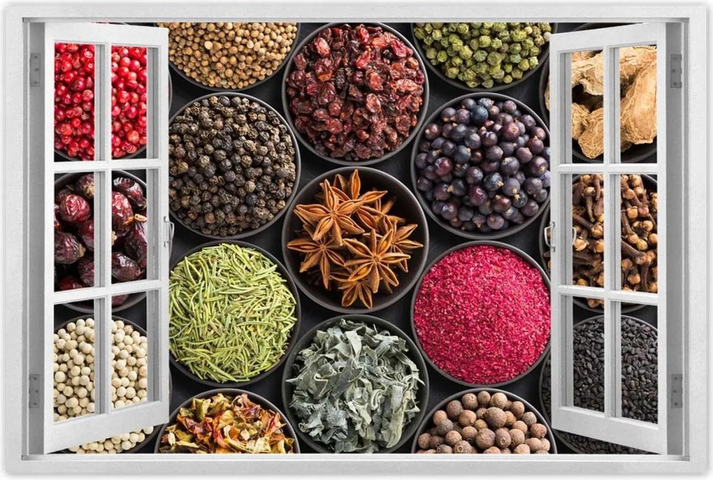 Poszterek 60x40 Fűszertartó tálak gyógynövények