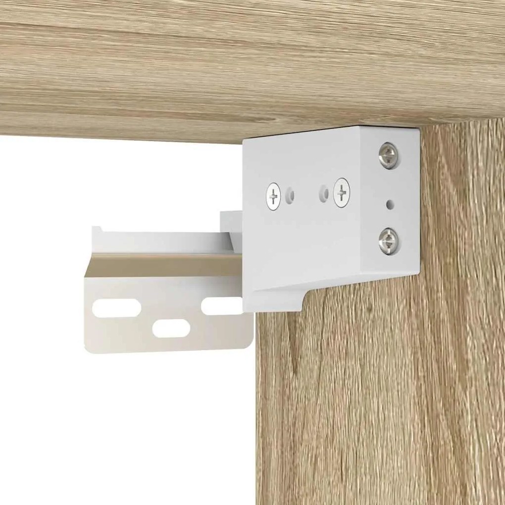 sonoma tölgy színű falra szerelhető éjjeliszekrény 45x26x28,5cm