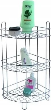 Polcos fürdőszobai sarokpolc 3 szintes