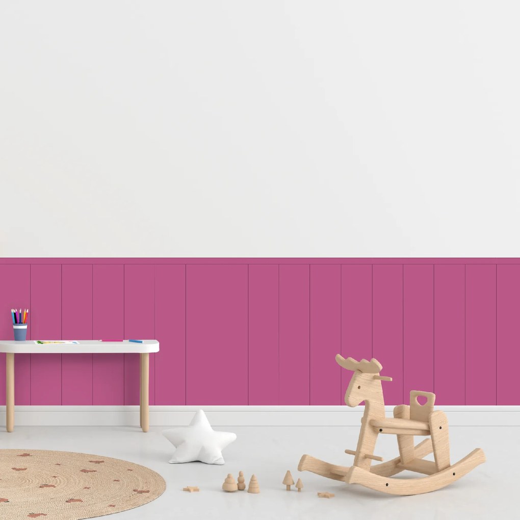 PIPPER. Textil öntapadó tapéta - Egy téglalap - Cukorka rózsaszín színű Méret: 60cm, Szín: Sötét