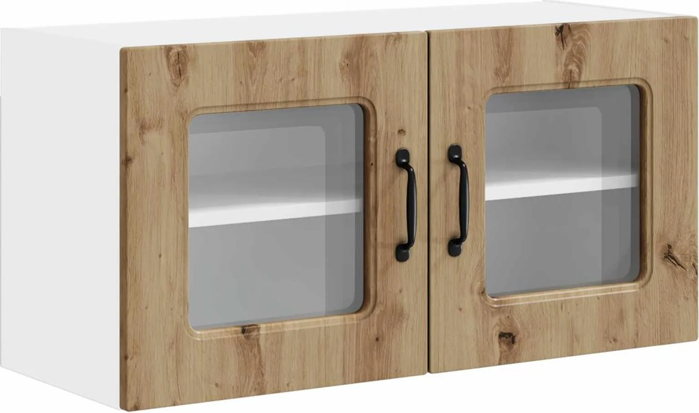vidaXL Konyhaszekrény Kalmar Artisan tölgy 80 x 31 x 40 cm Faanyag