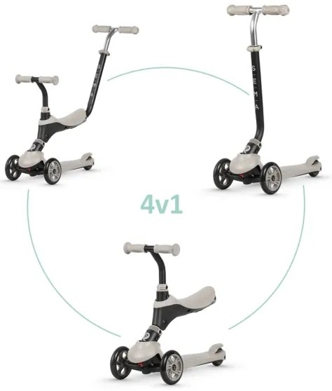 QPlay - SEMA 4 az 1-ben gyermekroller, bézs