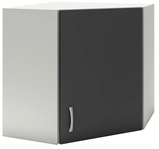 Benita 1 ajtós Felső konyhaszekrény Antracit-Fehér 60x60x60 cm N