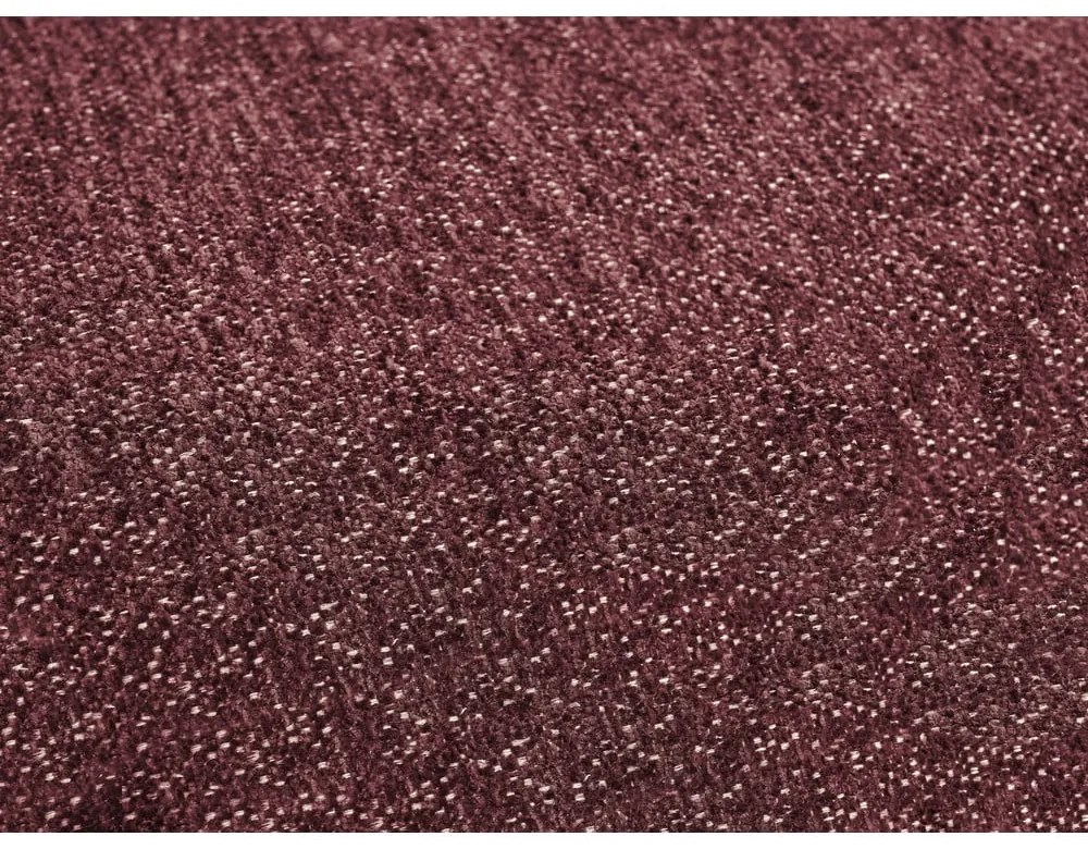 Borvörös zsenília kinyitható-tárolóhelyes sarokkanapé (jobb oldali-heverő résszel) Everest – Bobochic Paris