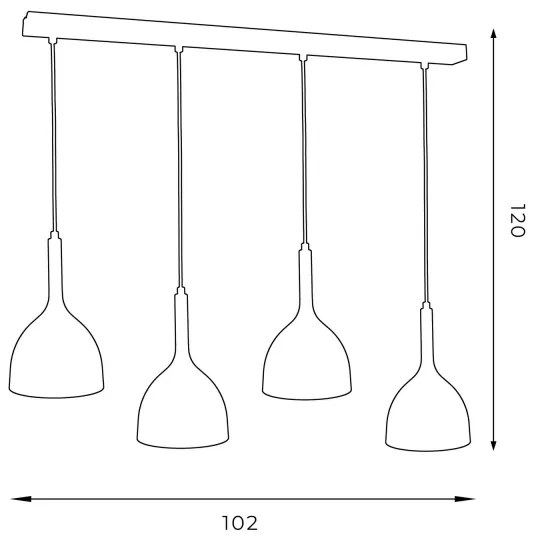 Csillár zsinóron NOAK WOOD 4xE27/15W/230V fehér/bükkfa