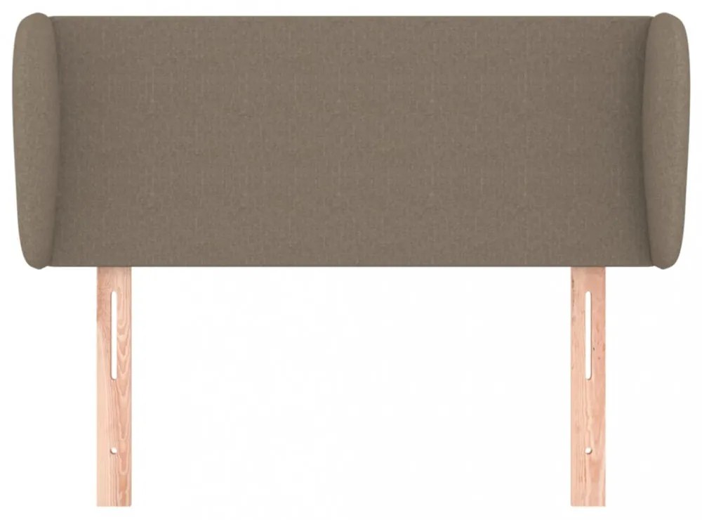 tópszínű szövet fejtámla szárnyakkal 103x23x78/88 cm