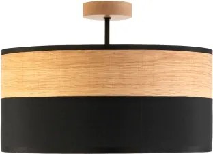 ALBA felületre szerelt csillár 3xE27/15W/230V, átmérő 40 cm, fekete/barna