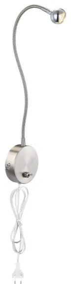 Globo 24109W - LED flexibilis lámpa SERPENT 1xLED/3W/230V