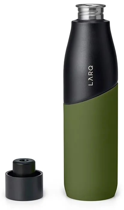 Antibakteriális üveg LARQ Movement, TERRA, Black / Pine 950 ml - LARQ