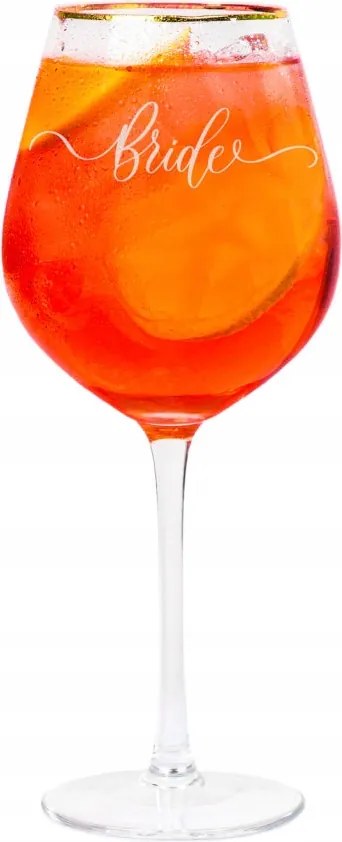 "bride" Nyomtatott borospohár átlátszó 0,5l 759550 Homla"