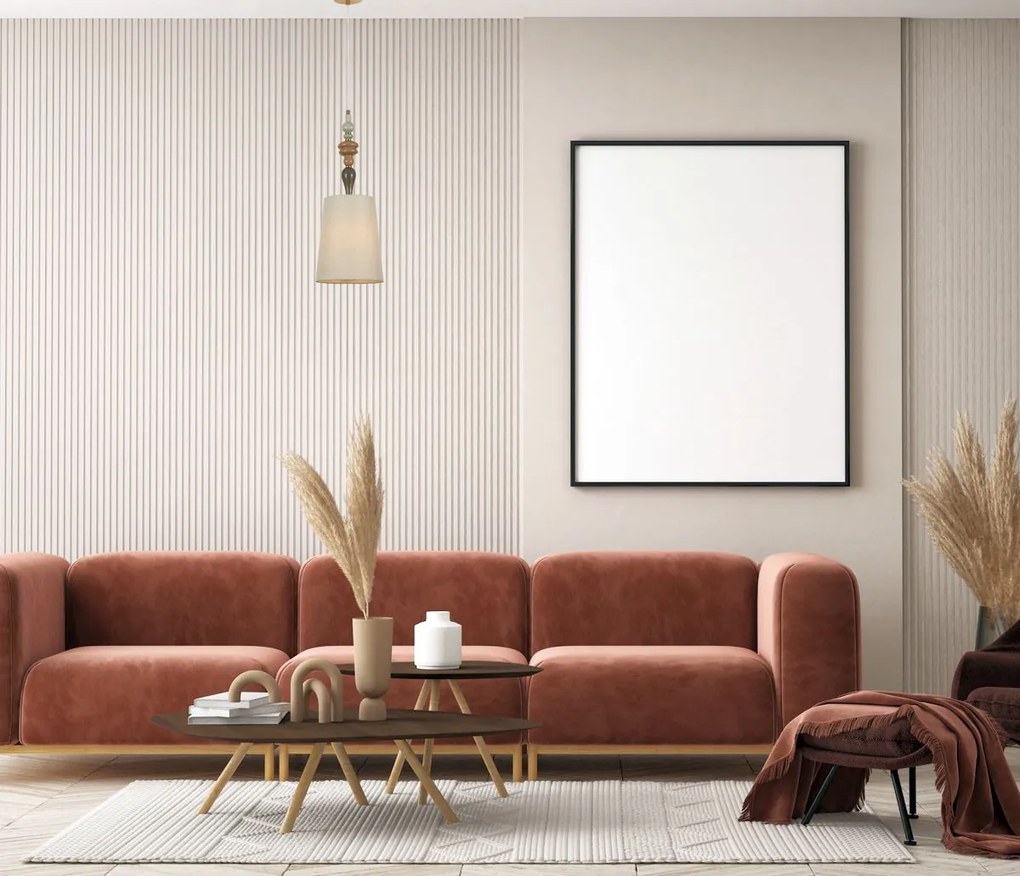 Italux klasszikus boho függeszték moren antik bronz lazac színű itxpnd-84678c-ab