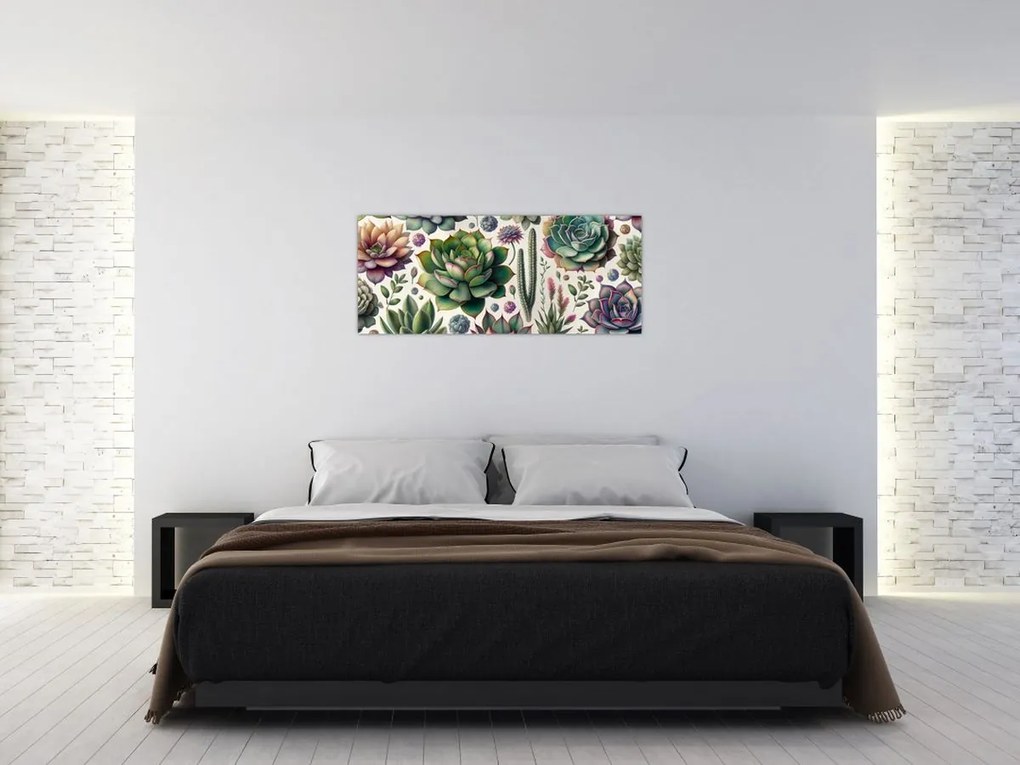 Kép - Pozsgás növények (120x50 cm)