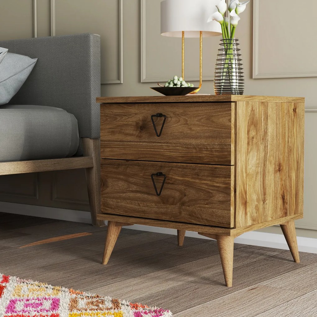 Versa-Ce Walnut éjjeliszekrény
