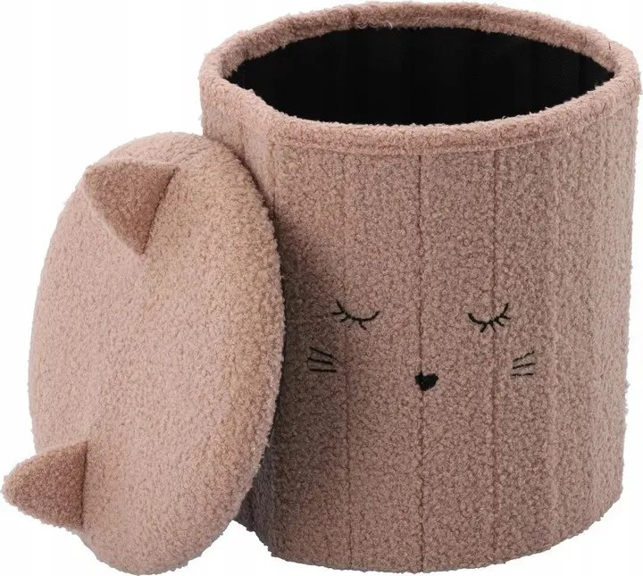 Összecsukható puff tárolóval 28 x 28 x 34 cm