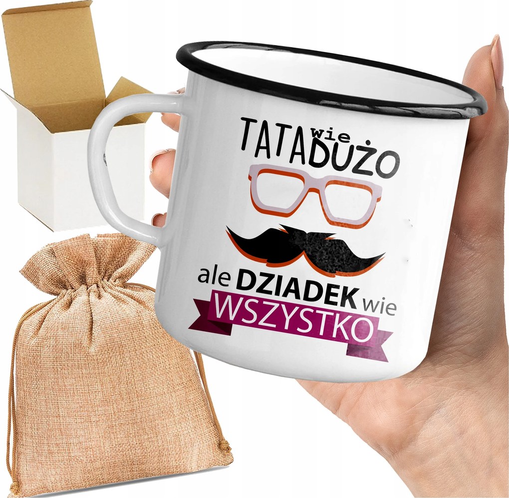 Bögre_emalinált Okos Nagypapa Mindent Tud Bögre