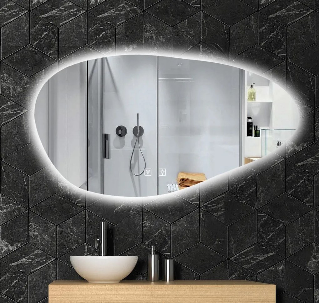 LED Tükör P11386 CLOUD A 100x60cm