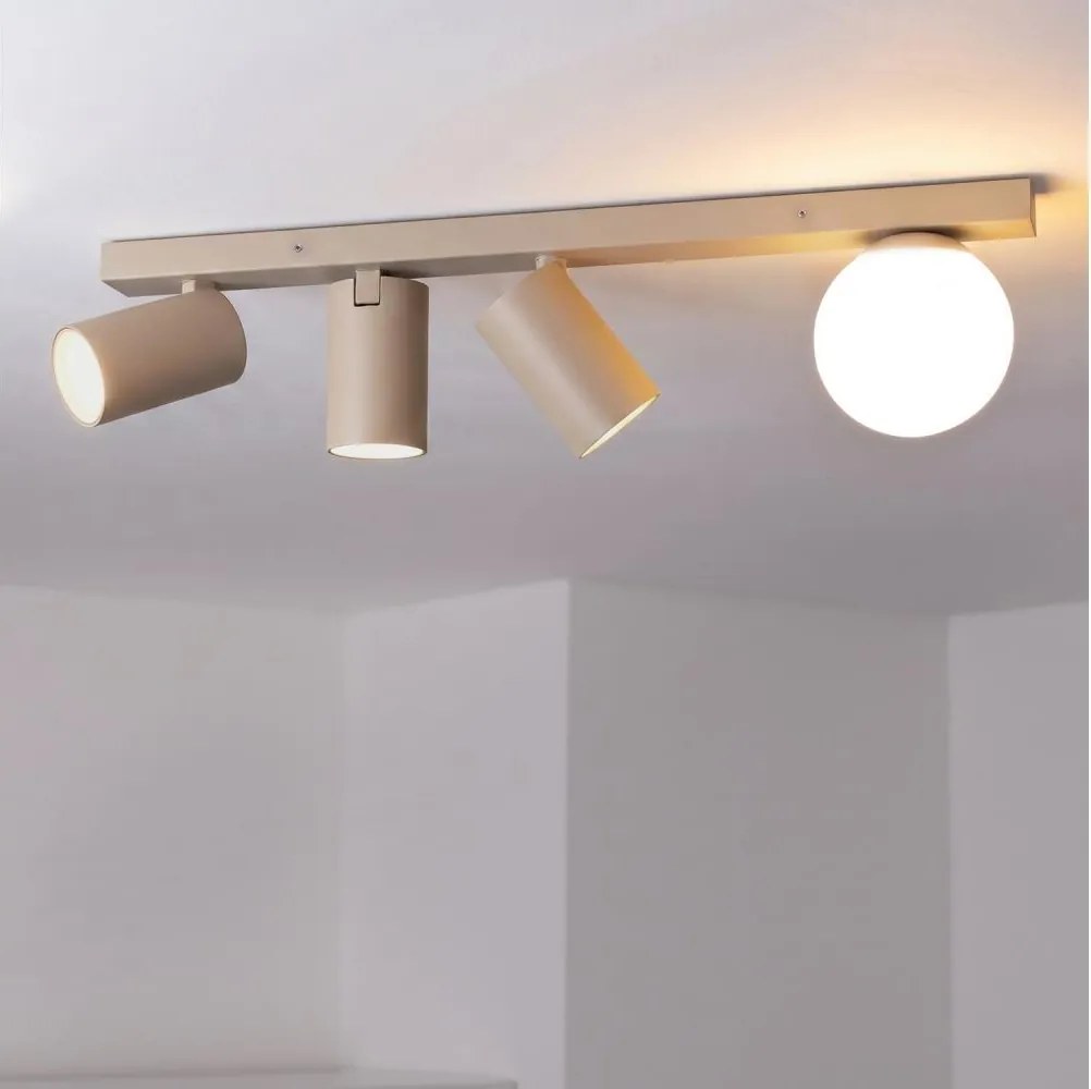 Brilagi - SELE BALL irányítható spotlámpa 3xGU10/30W/230V + 1xG9/10W bézs