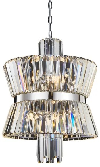 Csillár láncon AURELIA 8xE14/40W/230V króm