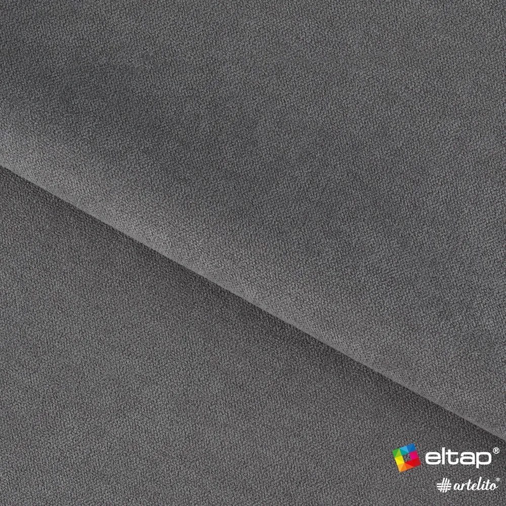 Szürke zsenília kinyitható-tárolóhelyes kanapé 155 cm Laine – ELTAP